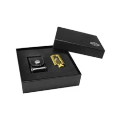 Adjustable Brass Pencil Sharpener with Box