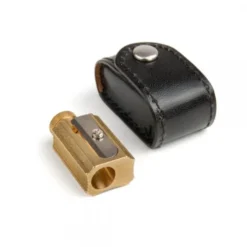 Adjustable Brass Pencil Sharpener with Box