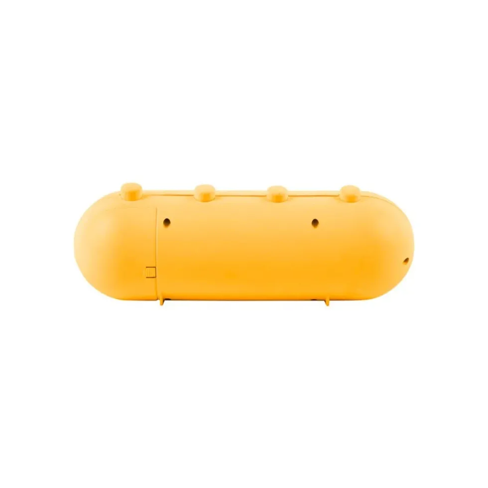 Alarm Clock Retro Tube Calendar Flip Yellow