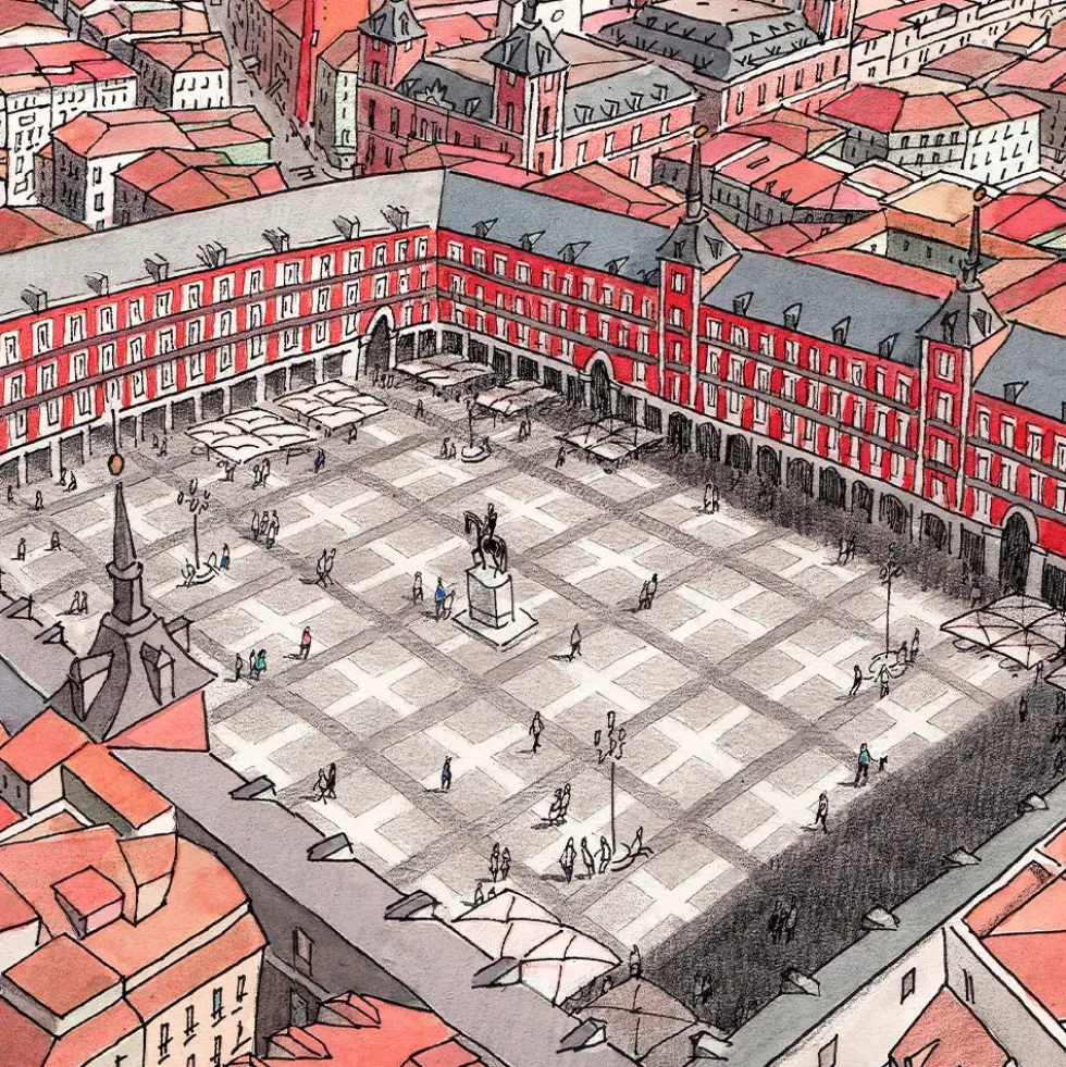 Alcalá - Gran Vía Giclée Print