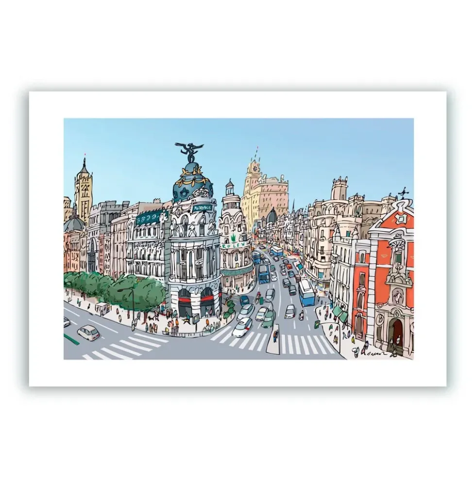 Alcalá - Gran Vía Giclée Print