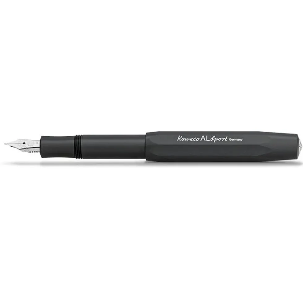 Al Sport Fountain Pen Aluminium Black