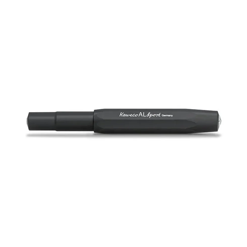 Al Sport Fountain Pen Aluminium Black