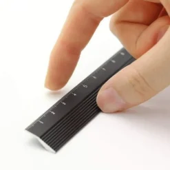 Aluminium Ruler 15cm Black