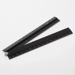 Aluminum Multiple Ruler 30cm Black