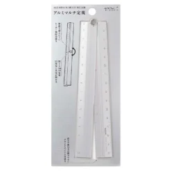 Aluminum Multiple Ruler 30cm Silver