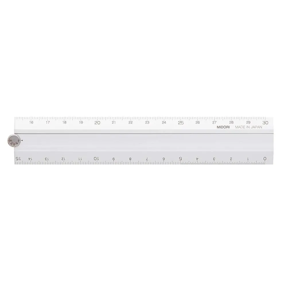 Aluminum Multiple Ruler 30cm Silver