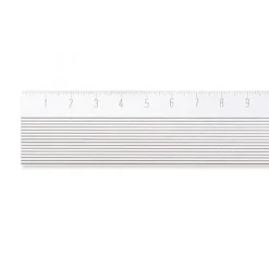 Aluminum Ruler 15cm Non-Slip Silver