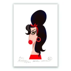Amy Winehouse Giclée Print A5