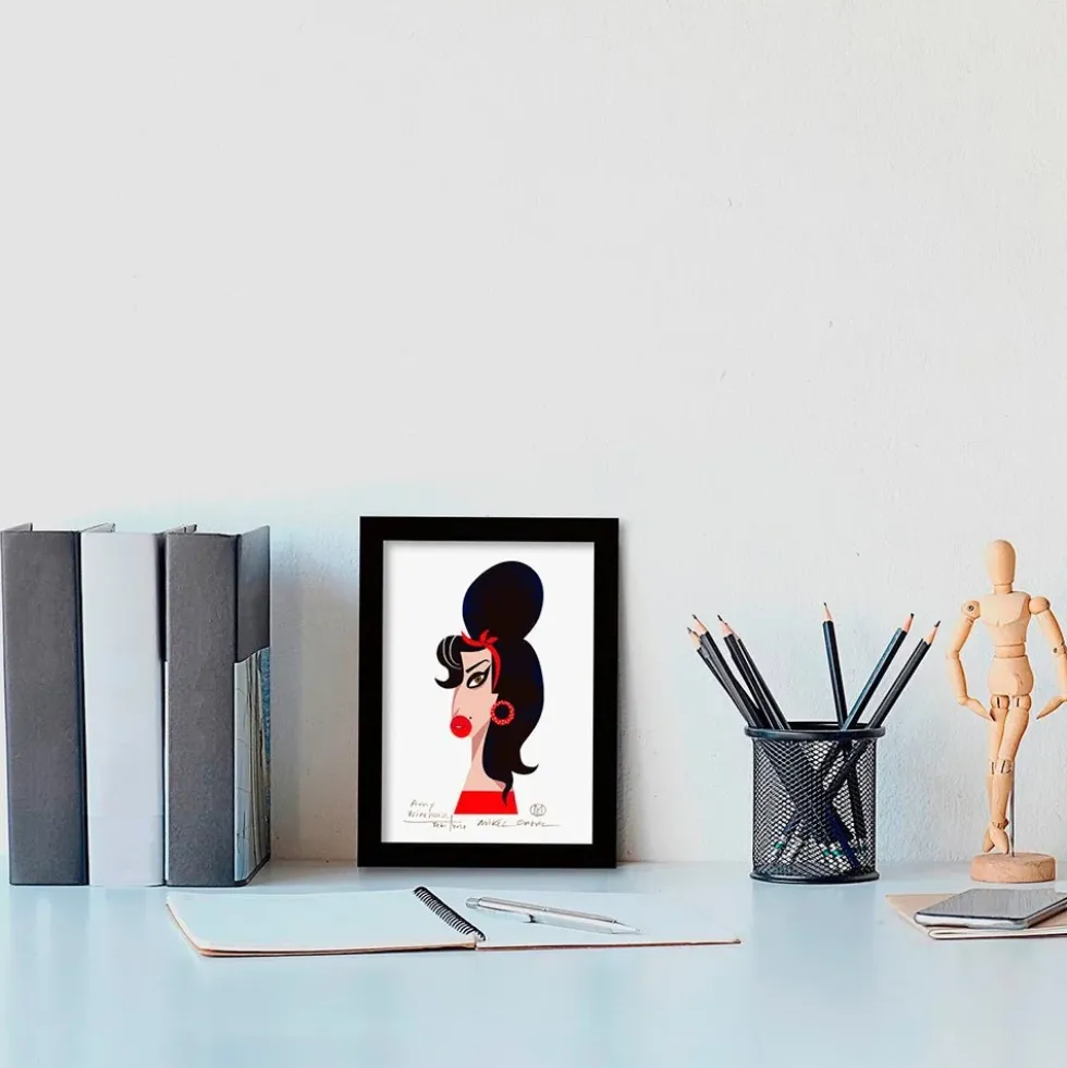 Amy Winehouse Giclée Print A5