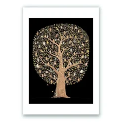Animal Tree Giclée Print A4