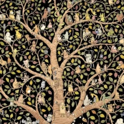 Animal Tree Giclée Print A4