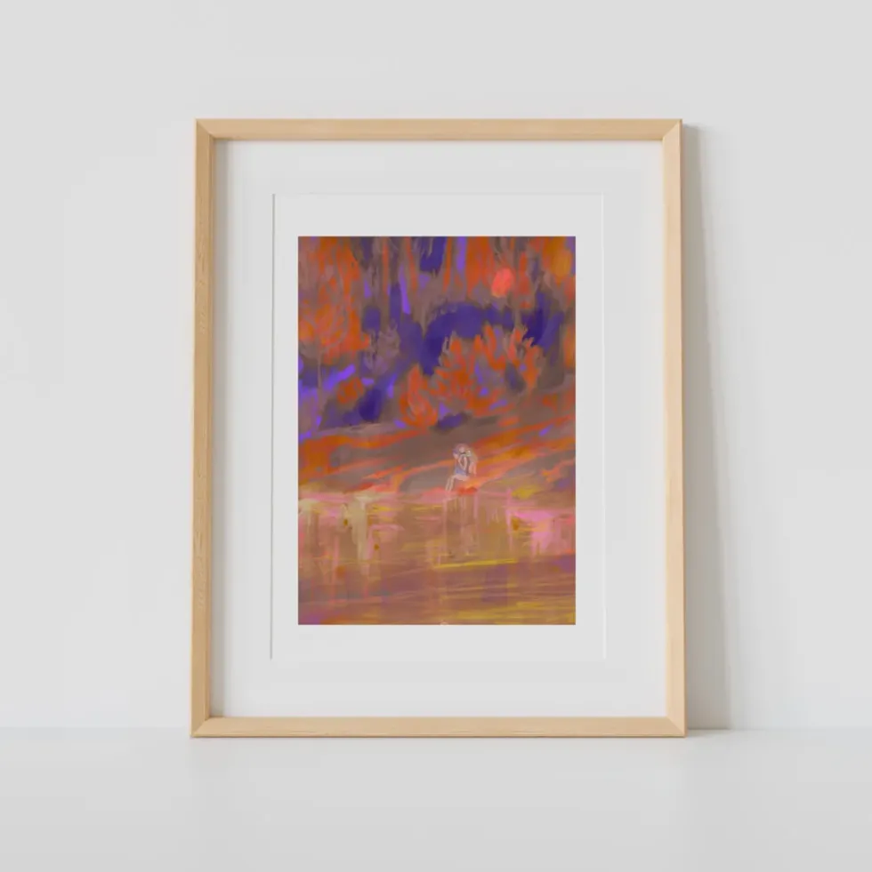 Aout Giclée Print A4