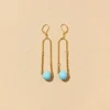 Arc Mono Blue Earrings