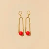 Arc Mono Red Earrings