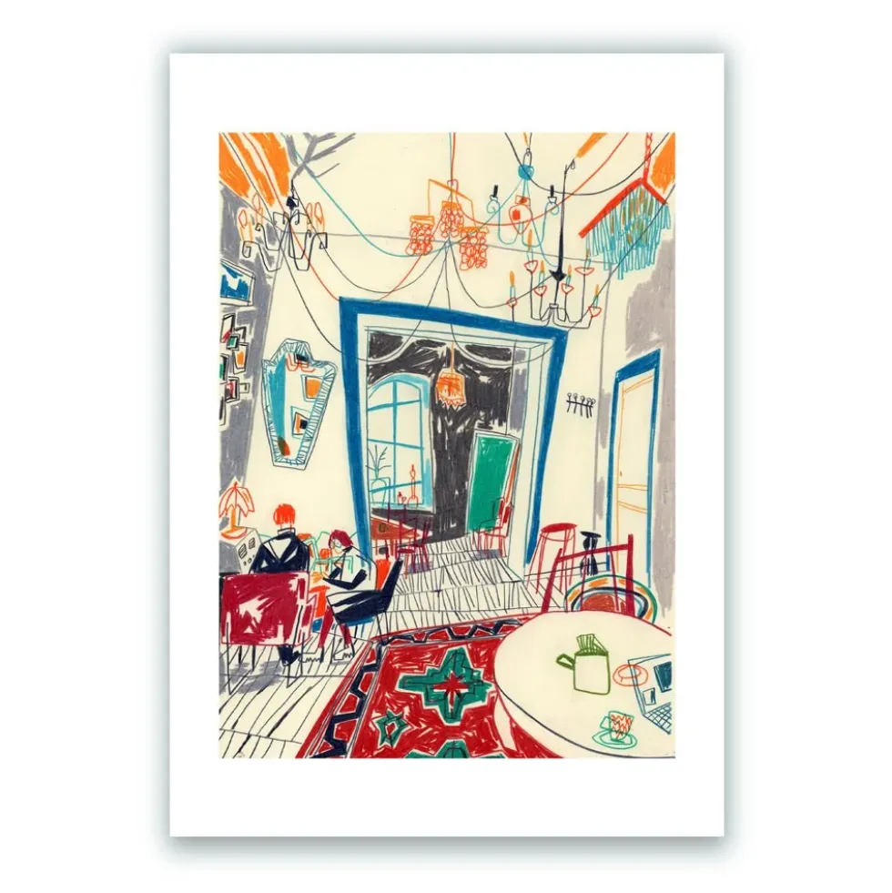 Authentic Armenian Interior at Mirzoyan Library Giclée Print