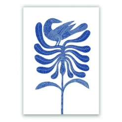 Azul es Nombre de Pájaro 01 Giclée Print A5
