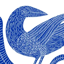 Azul es Nombre de Pájaro 01 Giclée Print A5