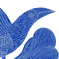 Azul es Nombre de Pájaro 02 Giclée Print A5