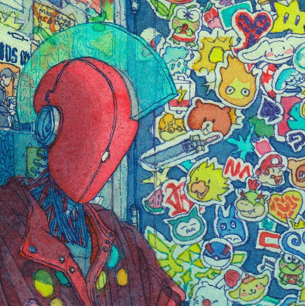 Backstage Giclée Print A4