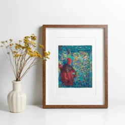 Backstage Giclée Print A4