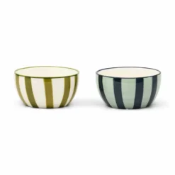 Bella Dipping Bowls - Olive / Blue (set of 2)