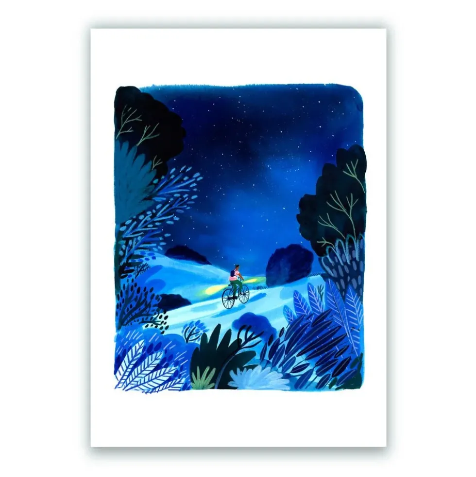 Bicyclette Giclée Print A4