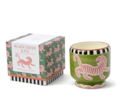 Black Cedar & Fig (Tiger) Scented Soy Wax Candle