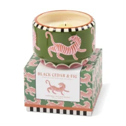 Black Cedar & Fig (Tiger) Scented Soy Wax Candle 680 g
