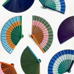 Blue Double Rainbow Fan