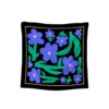 Blue Las Flores Scarf