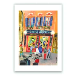 Bodega de la Ardosa Vertical Giclée Print