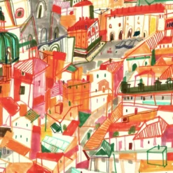 Bologna City Giclée Print A4