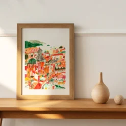 Bologna City Giclée Print A4