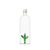 Bottle with Green Cactus Desert Plants
