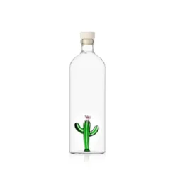 Bottle with Green Cactus Desert Plants