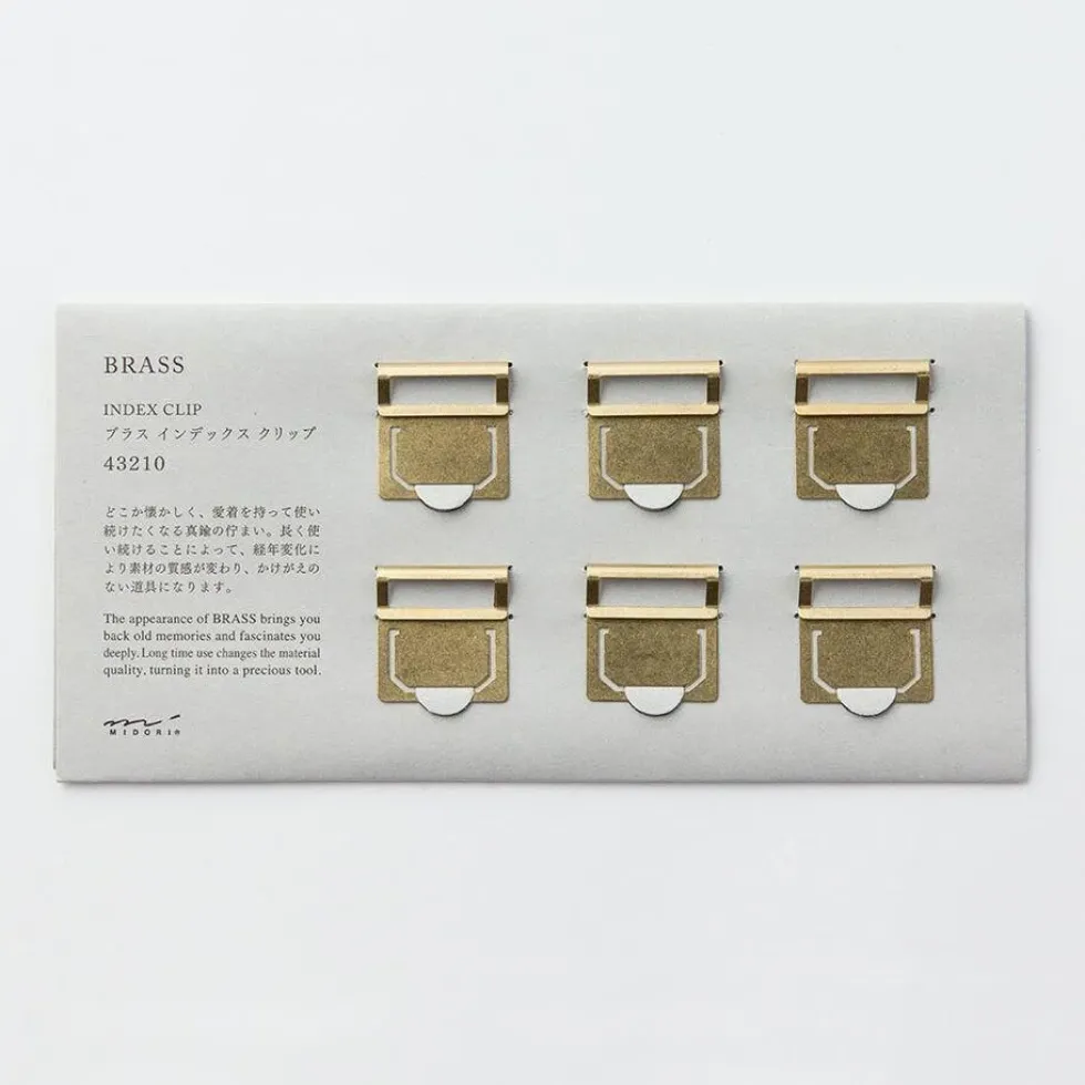 Brass Index Clips