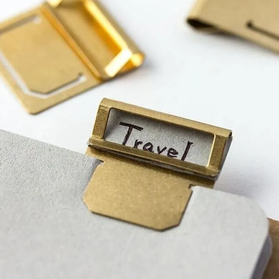 Brass Index Clips