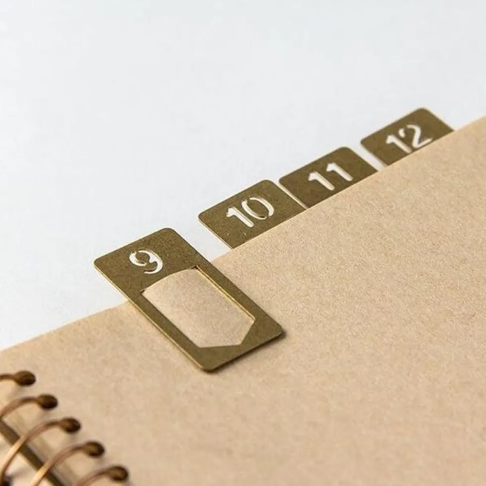 Brass Number Clips
