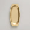 Brass Oval High Tray Solid