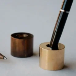 Brass Pen Stand Solid