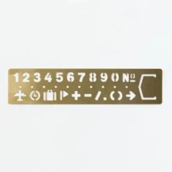 Brass Template - Numbers