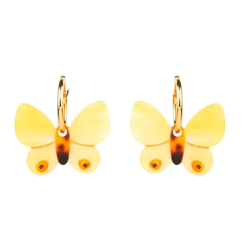 Butterfly Yellow Earrings
