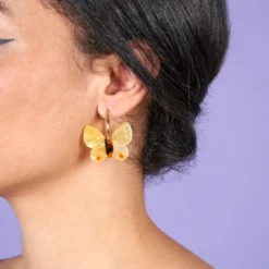 Butterfly Yellow Earrings