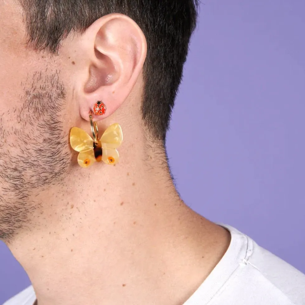 Butterfly Yellow Earrings