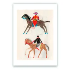 Caballeros 1 Giclée Print A4