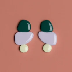 Candy Earrings Green / Blue