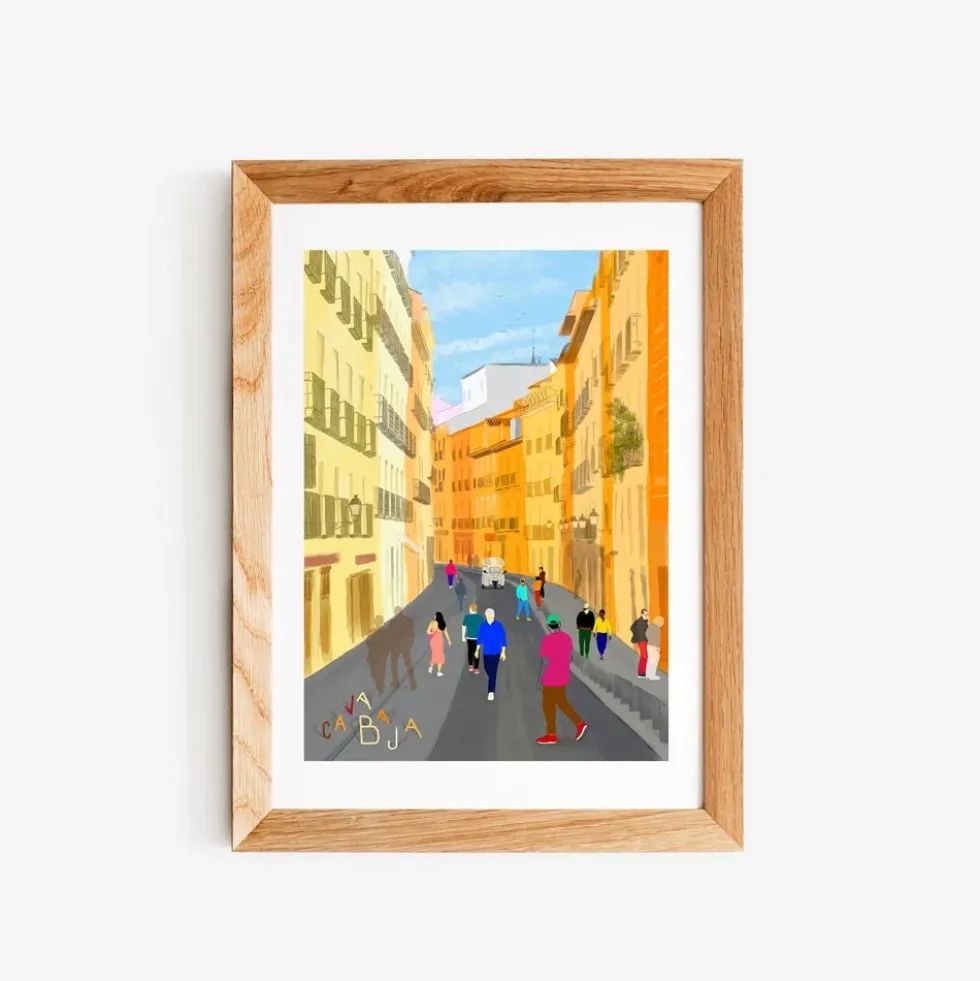 Cava Baja Letras Giclée Print