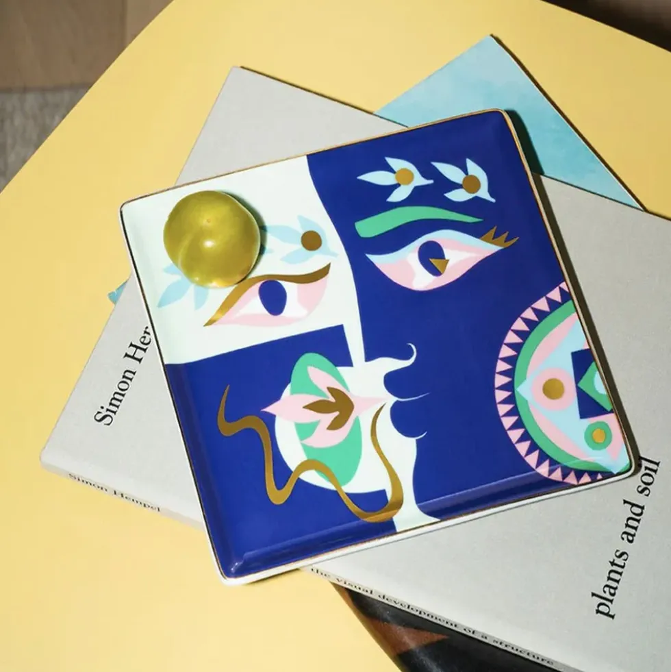 Ceramic Tray Claire Johnson Blue