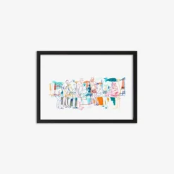 Chess Game On The Beach Giclée Print